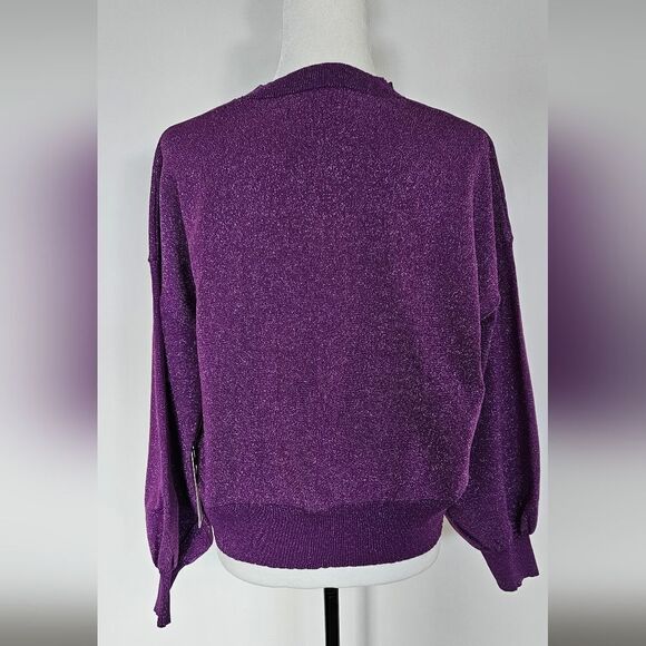Nwt sparkle balloon sleeve pullover sweater - Picture 6 of 9